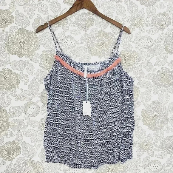 NWT Southern Tide Aztec Fringe Camisole Size XL - Picture 1 of 8